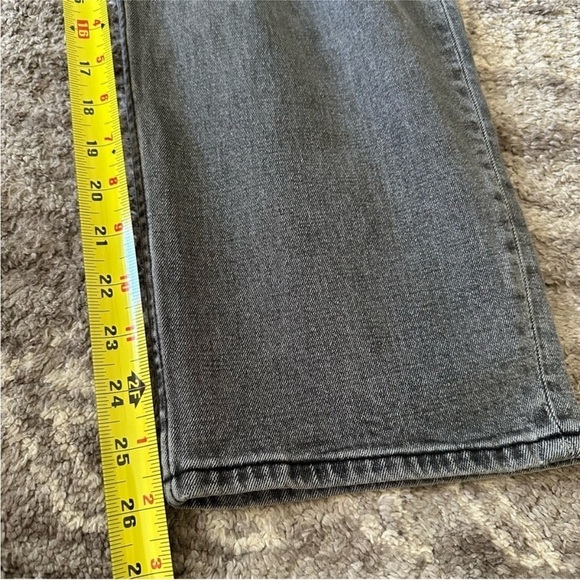 NWT Abercrombie & Fitch Ultra High Rise Ankle Straight Jeans Dark Grey 33/16 - Picture 4 of 8